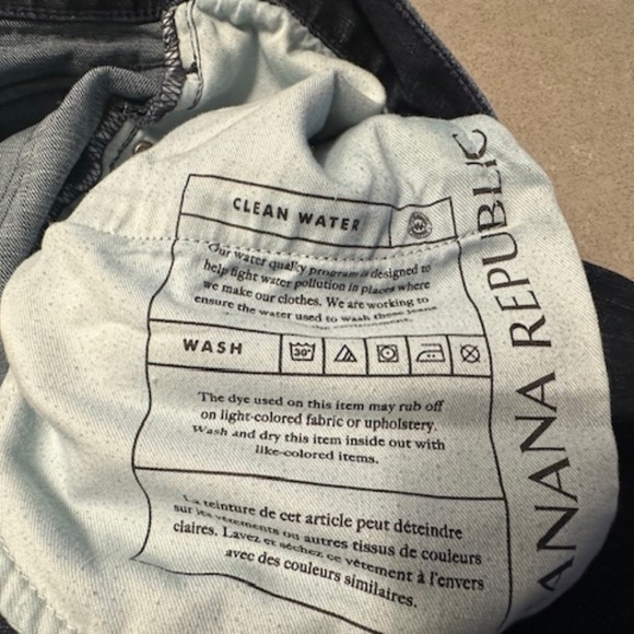 Banana Republic Men's Slim Fit 38x32 Straight Leg Darker Wash - Picture 5 of 8